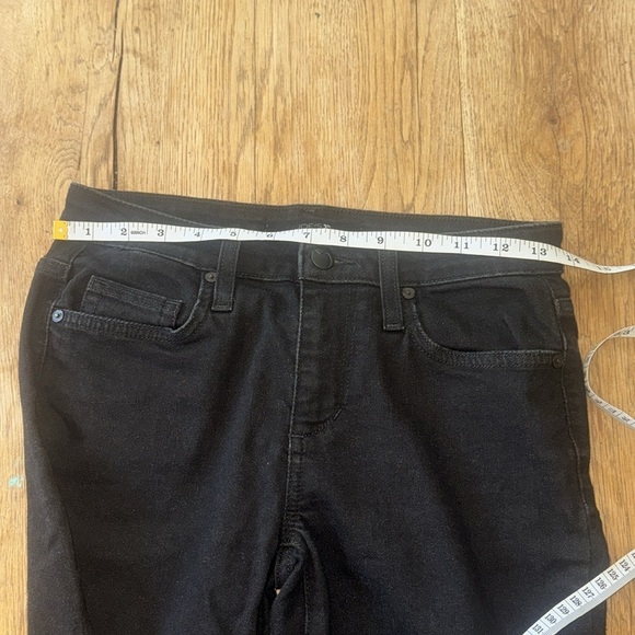 Joe’s Jeans Skinny Leg Frayed Raw Hem Ankle Cropped Black Denim Jeans - Picture 10 of 10